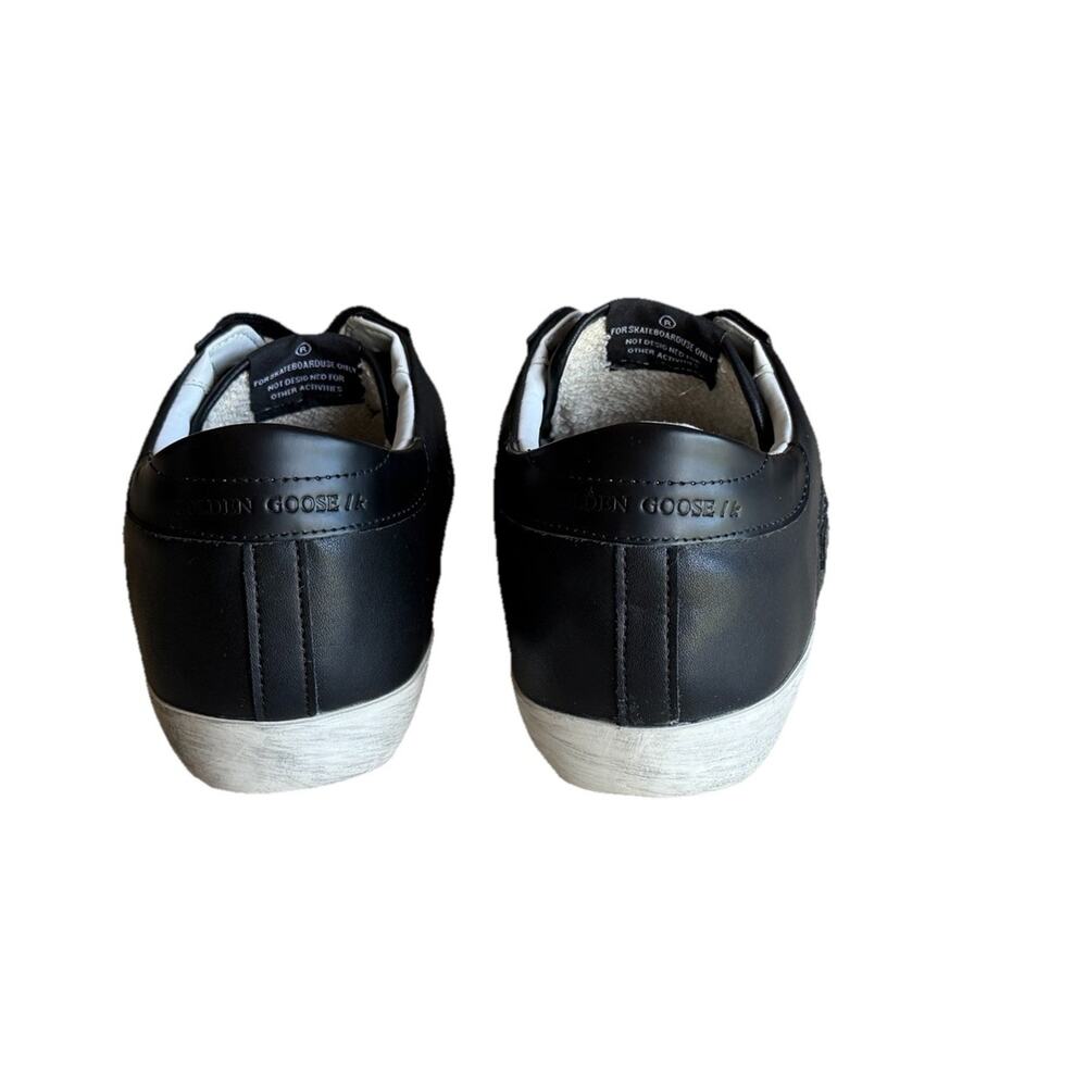 Golden Goose Super Star Sneakers Size 39 8 Black Sequin Skateboard Shoes Glitter - Picture 7 of 11